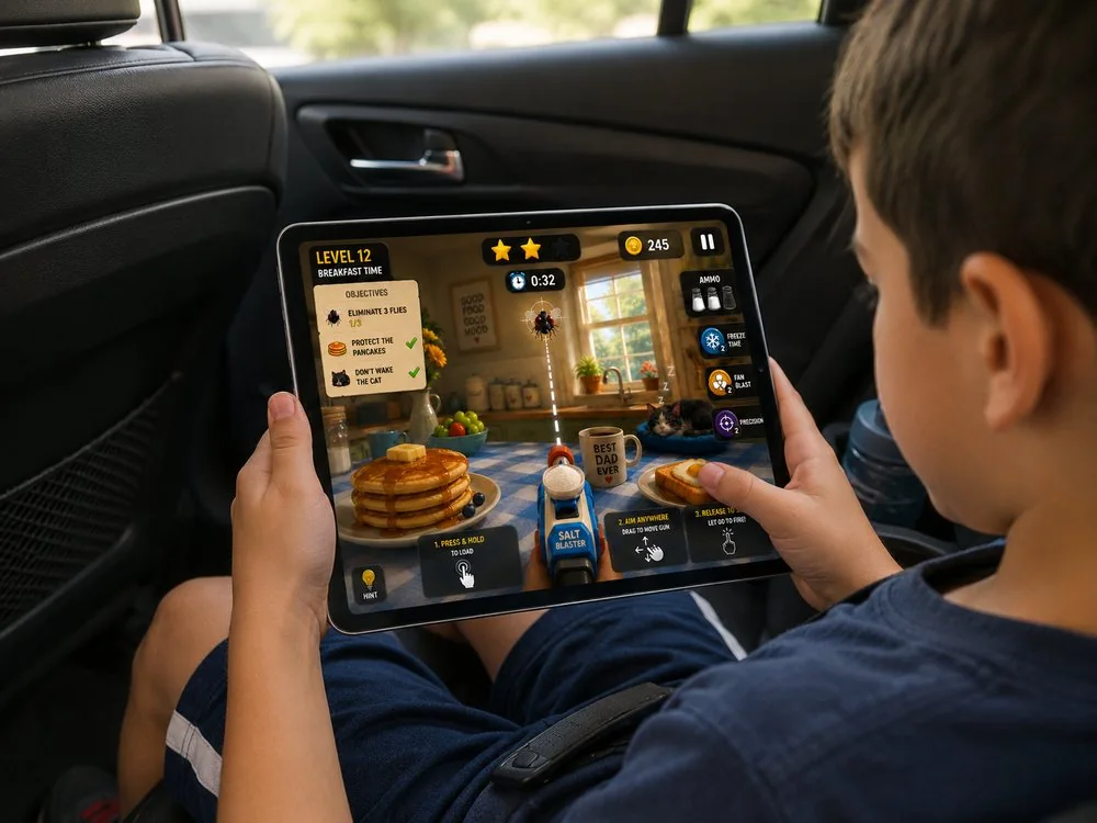 Buzz Kill gameplay on tablet